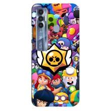 Чехол для TECNO Spark 7 Pro Бравл Старс (VPrint) – Лого Brawl Stars