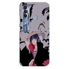 Чехол Итачи Учиха дляТехно Спарк 7 Про (AlphaPrint) – Итачи Вороны