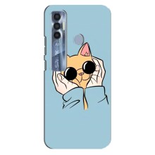 Чехол на Техно Спарк 7 Про с Котами (VPrint) (Котик в очках)