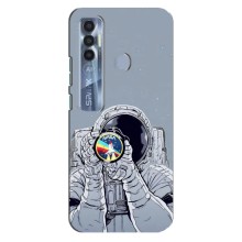 Чехол NASA для TECNO Spark 7 Pro (AlphaPrint) (Космонавт фото)