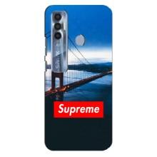 Чеохол для TECNO Spark 7 Pro з картинкою Supreme (AlphaPrint) – Стиль Supreme