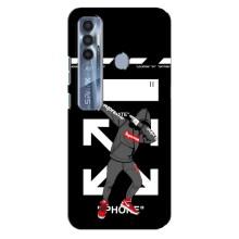 Чеохол для TECNO Spark 7 Pro з картинкою Supreme (AlphaPrint) – Супрім