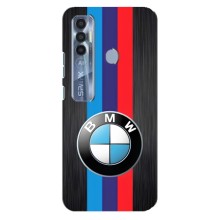 Чехол для Техно Спарк 7 Про - с принтом БМВ (AlphaPrint) (Лого BMW)