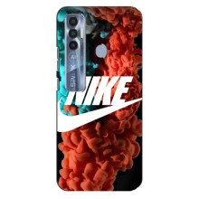 Чехол для TECNO Spark 7 Pro - с принтом Найк (AlphaPrint) (Дымчатый найк)