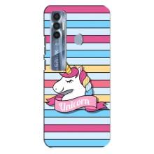 Чехол для Техно Спарк 7 Про - (Единорожки - Новинки) (AlphaPrint) (Unicorn)
