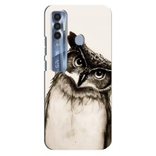 Чехол с птицами на TECNO Spark 7 Pro (VPrint) (Сова)