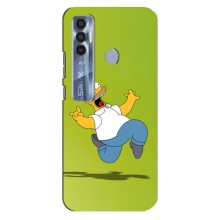 Чехол с Симпсонами для TECNO Spark 7 Pro (VPrint) (Гомер Симпсон)
