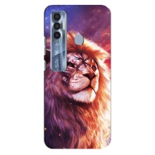 Чехол со Львом для TECNO Spark 7 Pro (VPrint) (Красочный Лев)