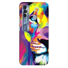 Чехол со Львом для TECNO Spark 7 Pro (VPrint) (Яркий Лев)