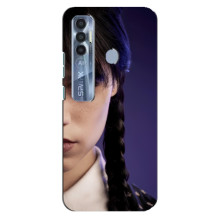 Чехол с дизайном Венздей 2 на TECNO Spark 7 Pro – Глаза Уэнсдей