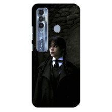 Чехол с дизайном Венздей 2 на TECNO Spark 7 Pro – Уэнсдей в костюме