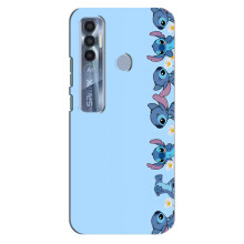 Чехол с принтом Стич на TECNO Spark 7 Pro – Стич фон