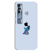 Чехол с принтом Стич на TECNO Spark 7 Pro – Stitch apple