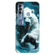 Чехол с картинкой «Хищники» для TECNO Spark 7 Pro – Медведь