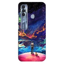 Космические Чехлы для Техно Спарк 7 Про (VPrint) (Галактический вид)