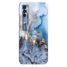 Мраморный чехол на TECNO Spark 7 Pro (VPrint) (Нежный мрамор)