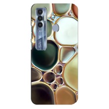 Мраморный чехол на TECNO Spark 7 Pro (VPrint) (Радужный Мрамор)