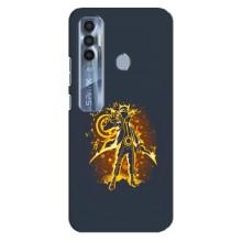 Naruto Anime Чехлы для Техно Спарк 7 Про (AlphaPrint) – золотой Наруто