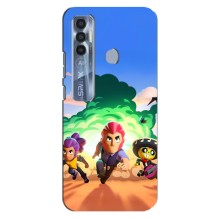 Силиконовый Чехол на TECNO Spark 7 Pro с картинкой Brawl Stars (Бравел Старс)