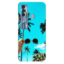 Силиконовый чехол с КАРТИНКАМИ лето для TECNO Spark 7 Pro (AlphaPrint) (Взгляд лето)