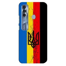 Украинские Чехлы для TECNO Spark 7 Pro с картинкой УПА (AlphaPrint) (Флаг УПА)