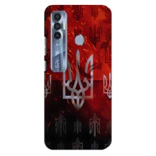 Украинские Чехлы для TECNO Spark 7 Pro с картинкой УПА (AlphaPrint) (ГЕРБ УПА)