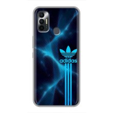 Чехлы Адидас для TECNO Spark 7P (AlphaPrint) (Синий Адидас)