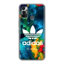 Чехлы Адидас для TECNO Spark 7P (AlphaPrint) (Яркий Адидас)