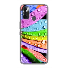 Чехлы (ART) Цветы на TECNO Spark 7P (VPrint) (Семицветик)