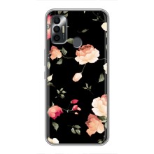 Чехлы с Цветами для TECNO Spark 7P (VPrint) (Розочки)
