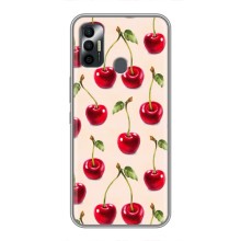 Чехлы с Фруктами для TECNO Spark 7P (VPrint) (Вишня)