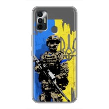 Чехлы с картинкой ЗСУ для TECNO Spark 7P (AlphaPrint) (АРТ солдат)