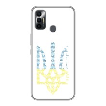 Чехлы для TECNO Spark 7P  Укр. Символика (AlphaPrint) (Герб из букв)