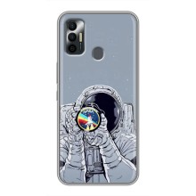 Чехол NASA для TECNO Spark 7P (AlphaPrint) (Космонавт фото)
