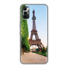 Чохол Ейфелева Вежа TECNO Spark 7P - (AlphaPrint) (Дорога до Парижу)