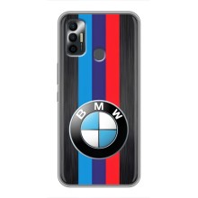 Чехол для Техно Спарк 7Р - с принтом БМВ (AlphaPrint) (Лого BMW)