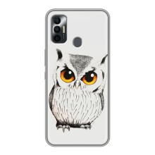 Чехол с птицами на TECNO Spark 7P (VPrint) (Милая Сова)