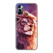 Чехол со Львом для TECNO Spark 7P (VPrint) (Красочный Лев)