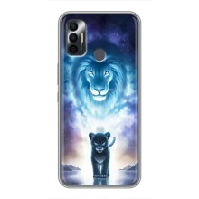 Чехол со Львом для TECNO Spark 7P (VPrint) (Маленький лев)