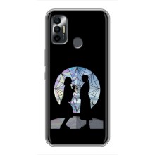 Чехлы Венсдей на TECNO Spark 7P Уэнсдей (AlphaPrint) (комната Уэнздей)