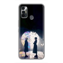 Чехлы Венсдей на TECNO Spark 7P Уэнсдей (AlphaPrint) (Уэнздей и Инид)