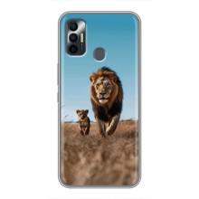 Чехол Король лев на Техно Спарк 7Р – Мусафа и Симба