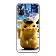 Чехол с Пикачу на TECNO Spark 7P (Пикачу в городе)
