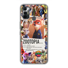 Чехол Зоотрополіс на TECNO Spark 7P – Коллаж Зоо