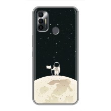 Космические Чехлы для Техно Спарк 7Р (VPrint) (На луне)