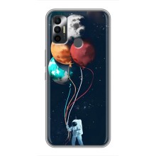 Космические Чехлы для Техно Спарк 7Р (VPrint) (Планеты шарики)