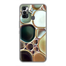 Мраморный чехол на TECNO Spark 7P (VPrint) (Радужный Мрамор)