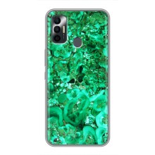 Мраморный чехол на TECNO Spark 7P (VPrint) (Салатный Мрамор)