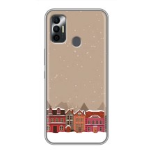 Новорічні, Святкові Чохли для TECNO Spark 7P - 2024 год (Зимове місто)