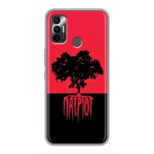 Украинские Чехлы для TECNO Spark 7P с картинкой УПА (AlphaPrint) (Патриот)